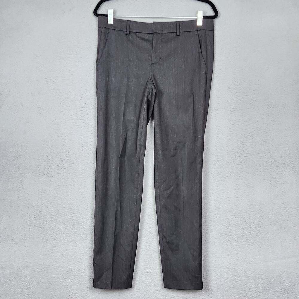 Vince Dress Pants Womens 8 Gray Twill Slim Tapered Zip Fly Pockets Office 32x28